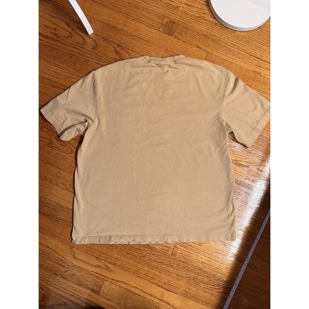 Men's HM Relaxed Fit Beige Graphic T-Shirt‎ size L - Picture 4 of 5